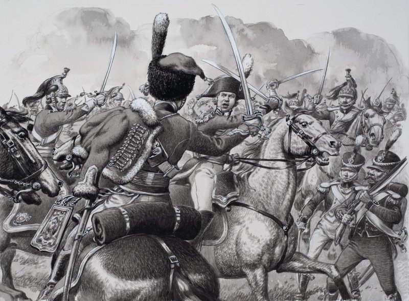 Cumberlandin herttua (1721-65) (guassi paperille) tekijältä Pat (1907-95) Nicolle