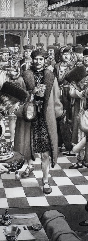 Tunnistamaton historiallinen kohtaus tekijältä Pat (1907 95) Nicolle