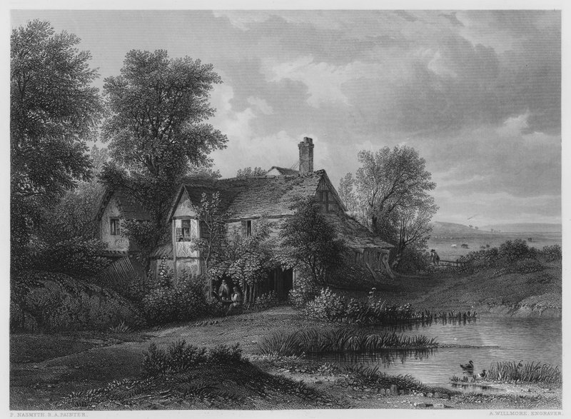 Old Hyde Parkissa, kuvasta Vernon Galleryssä (kaiverrus) tekijältä Patrick Nasmyth