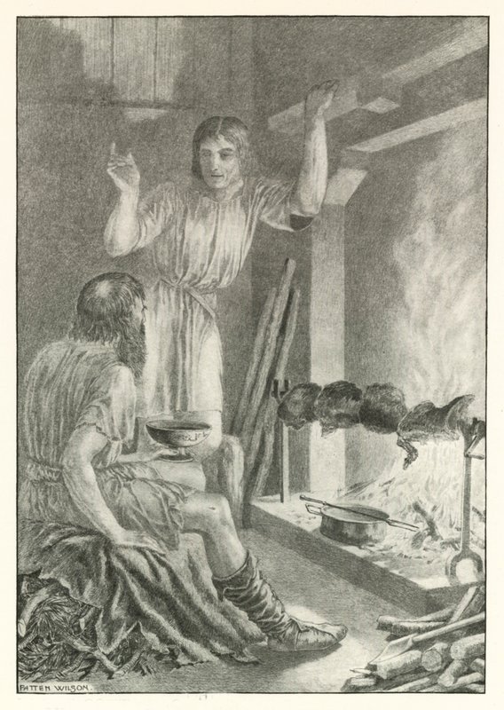Kuvitus Homeroksen Odysseiaan (litografia) tekijältä Patten (after) Wilson