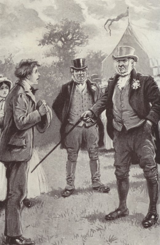 Anthony Trollopen kuvitus Barchester Towersille (litho) tekijältä Paul (after) Hardy