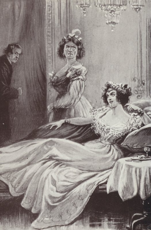 Anthony Trollopen kuvitus Barchester Towersille (litho) tekijältä Paul (after) Hardy