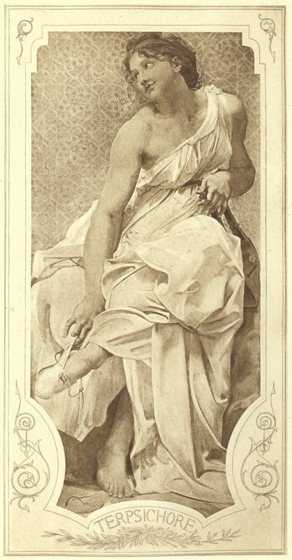 Terpsichore, kuorotanssin museo (syväpaino) tekijältä Paul Baudry