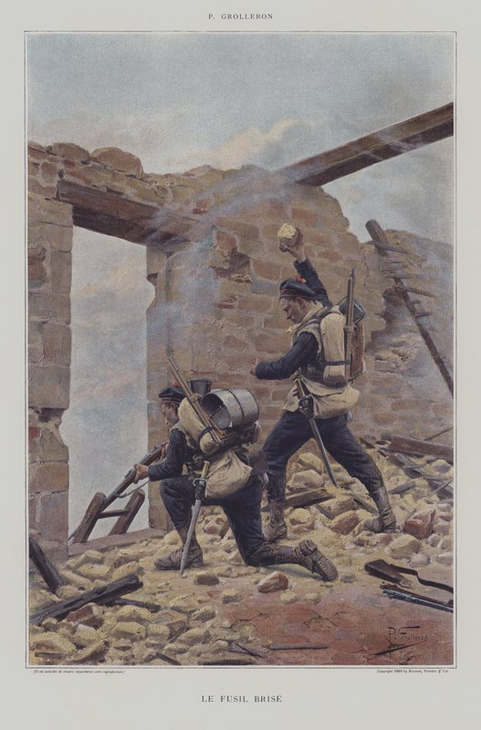 Le Fusil Brise (Rikkinäinen kivääri) tekijältä Paul Louis Narcisse Grolleron