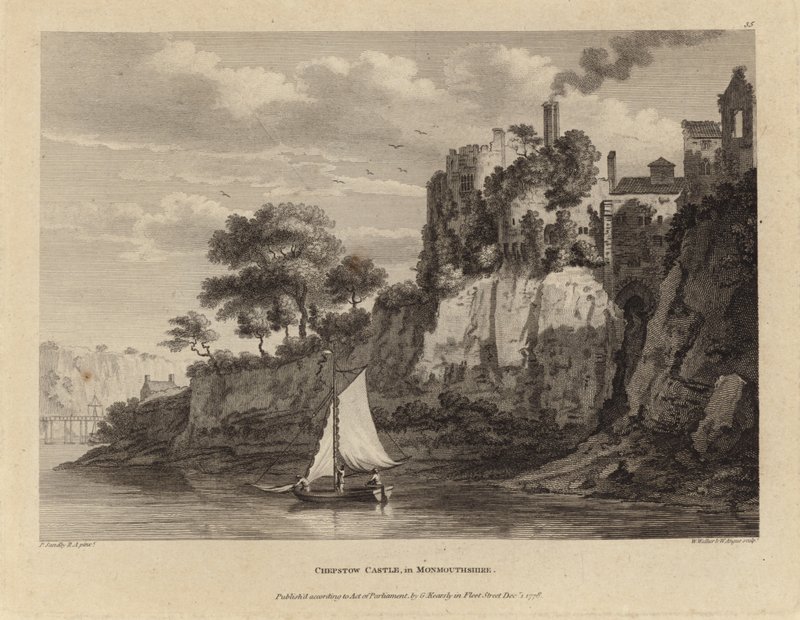 Chepstowin linna tekijältä Paul Sandby