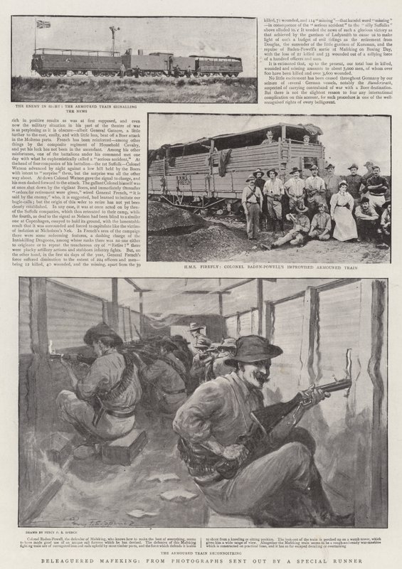 Beleaguered Mafeking, Special Runnerin lähettämistä valokuvista tekijältä Percy F.S. Spence