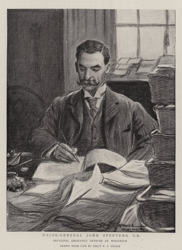 Kenraalimajuri John Steevens, CB tekijältä Percy F.S. Spence