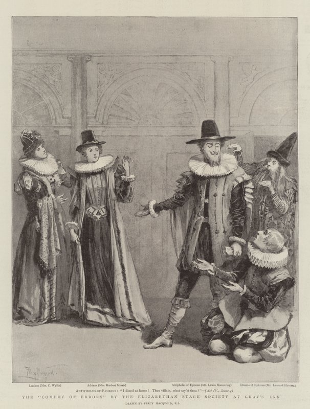 The Comedy of Errors, Elizabethan Stage Society Gray