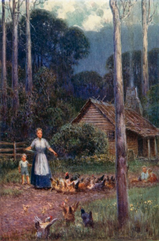 Kota pensaassa (väri litho) tekijältä Percy F.S. (after) Spence