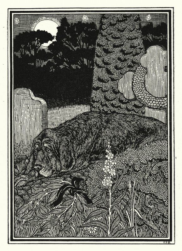 Montargisin koira (litho) tekijältä Percy James Billinghurst