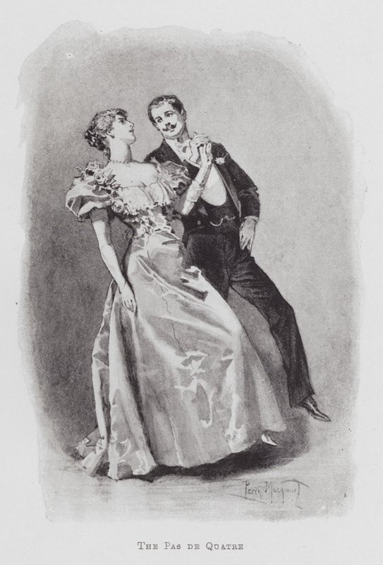 Tanssi: The Pas de Quatre (litho) tekijältä Percy Macquoid