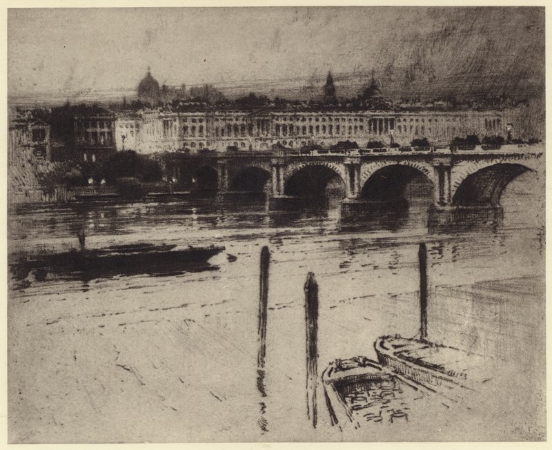 Waterloon silta (litho) tekijältä Percy Robertson