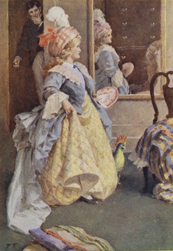 Louisa M Alcottin kuvitus pienille naisille (väri litho) tekijältä Percy Tarrant