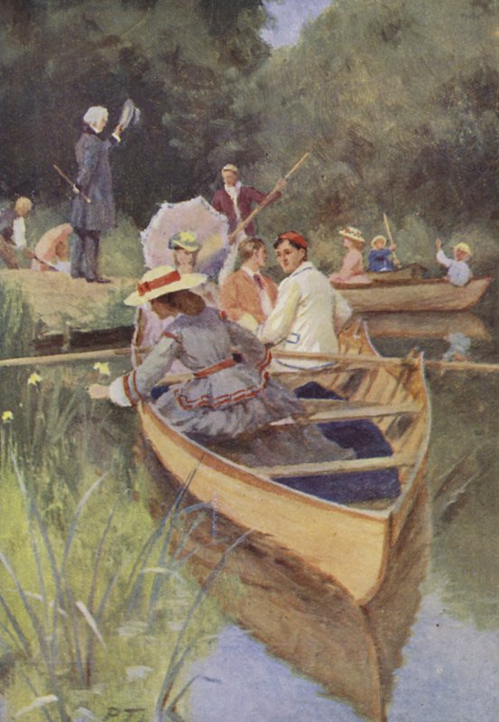 Louisa M Alcottin kuvitus pienille naisille (väri litho) tekijältä Percy Tarrant