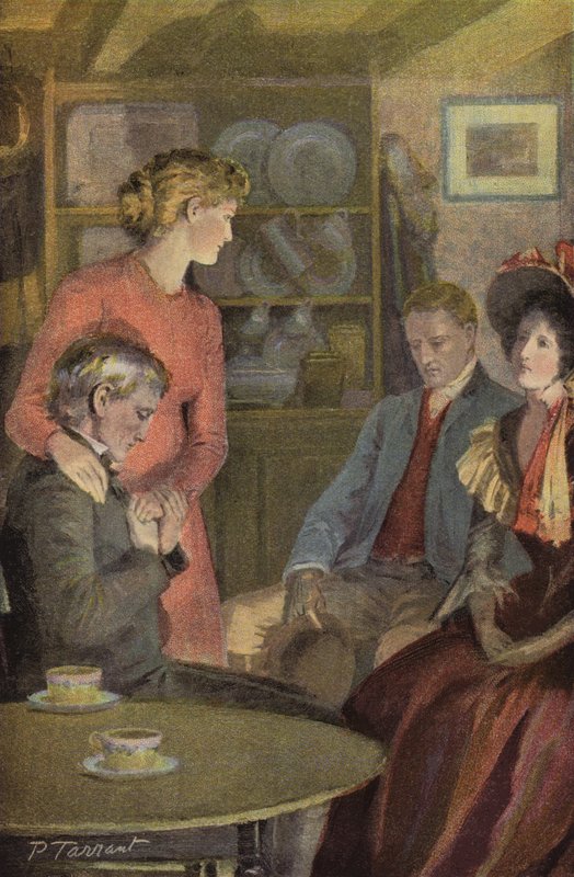 George Eliotin kuvitus Silas Marnerille (väri litho) tekijältä Percy Tarrant