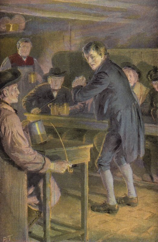 George Eliotin kuvitus Silas Marnerille (väri litho) tekijältä Percy Tarrant