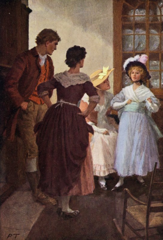 Emily Bronten kuvitus Wuthering Heightsille (värilitho) tekijältä Percy Tarrant
