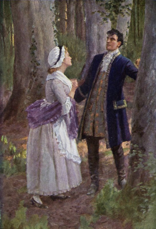 Emily Bronten kuvitus Wuthering Heightsille (värilitho) tekijältä Percy Tarrant