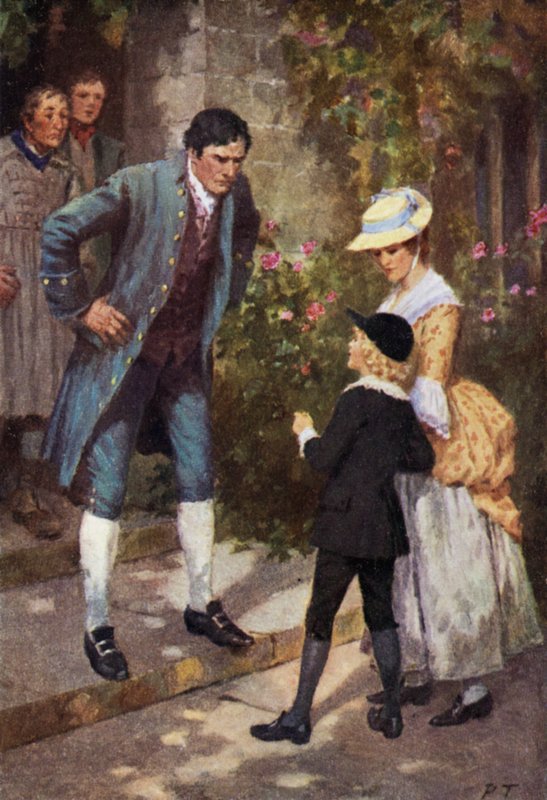 Emily Bronten kuvitus Wuthering Heightsille (värilitho) tekijältä Percy Tarrant