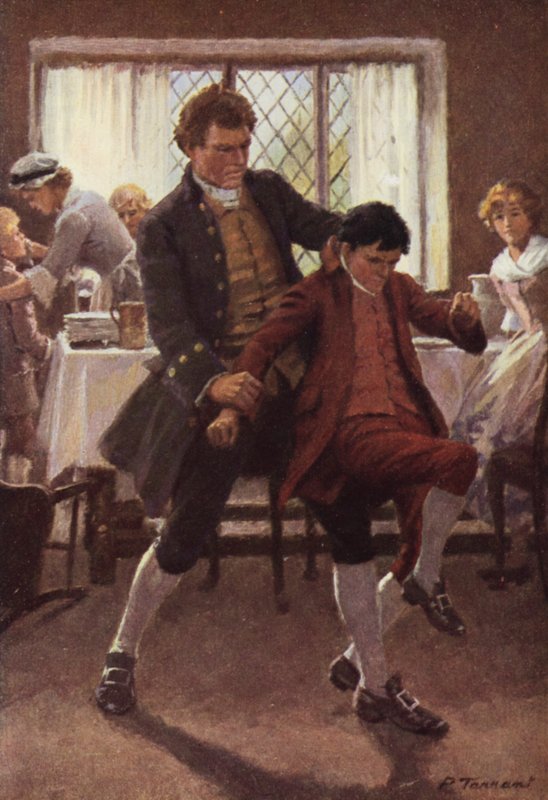 Emily Bronten kuvitus Wuthering Heightsille (värilitho) tekijältä Percy Tarrant