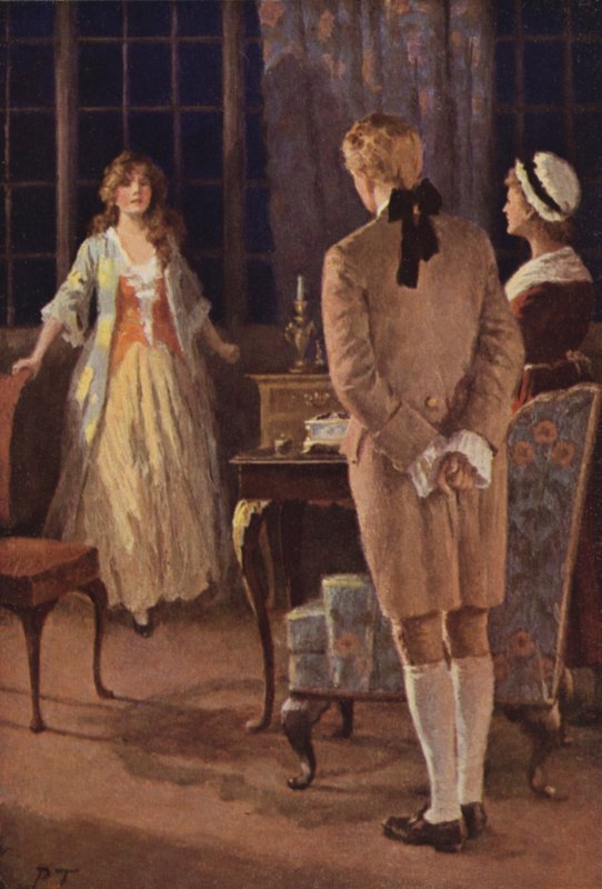 Emily Bronten kuvitus Wuthering Heightsille (värilitho) tekijältä Percy Tarrant