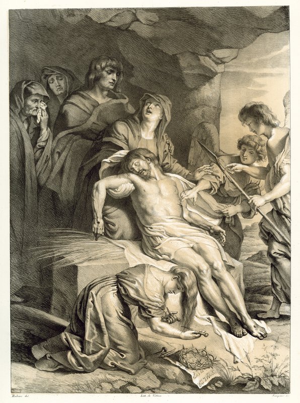 Kristuksen hautaus tekijältä Peter Paul Rubens