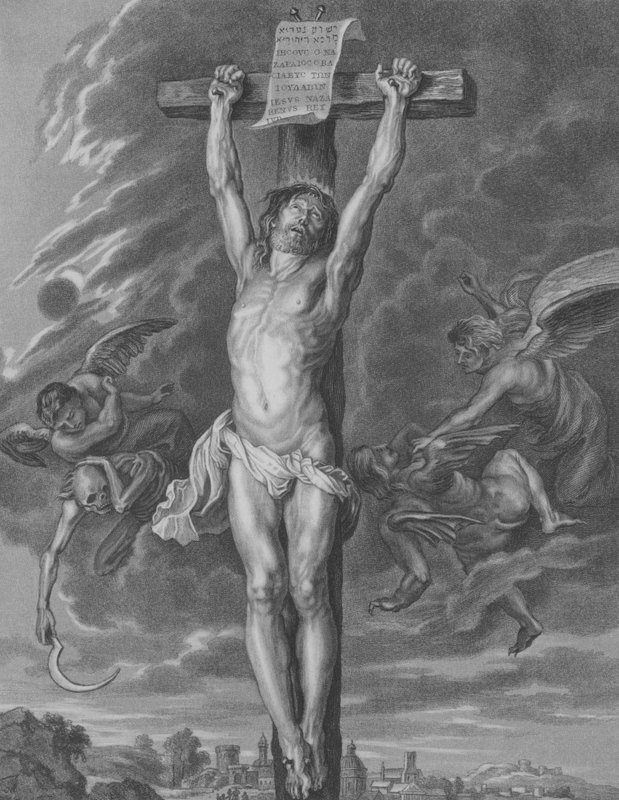 Ristiinnaulitseminen, Matteus 27, jakeet 30-54 tekijältä Peter Paul after Rubens