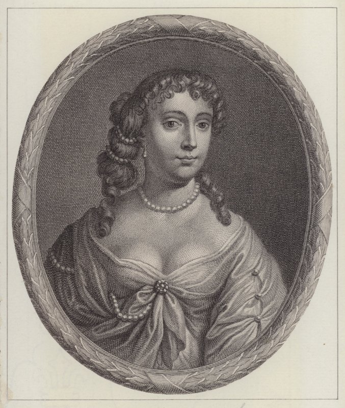 Anne Hyde, Yorkin herttuatar, kuningas James II:n ensimmäinen vaimo (kaiverrus) tekijältä Peter (after) Lely