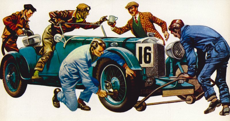 Aston Martin kilpa-auto, vuosikerta 1932, joka voitti monia kilpailuja tekijältä Peter Jackson