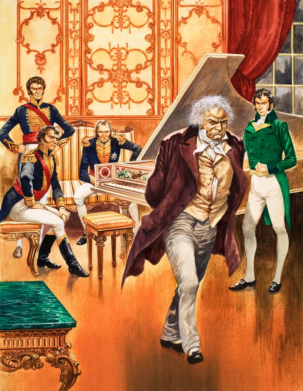 Beethoven ryntää ulos musiikkihuoneesta tekijältä Peter Jackson