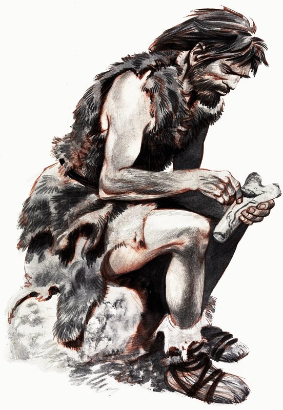 Luolamies nykäisee luuta tekijältä Peter Jackson