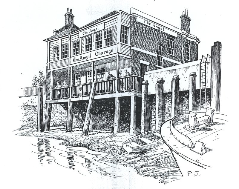 The Angel, Bermondsey, Lontoo (muste paperille) tekijältä Peter Jackson