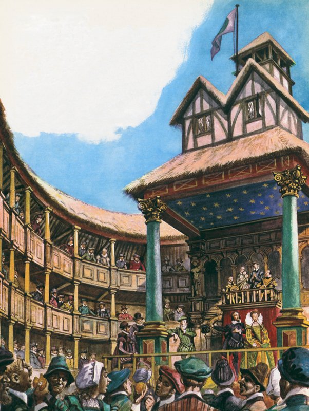 Teatteri Lontoossa kuningatar Elizabeth I:n aikaan tekijältä Peter Jackson