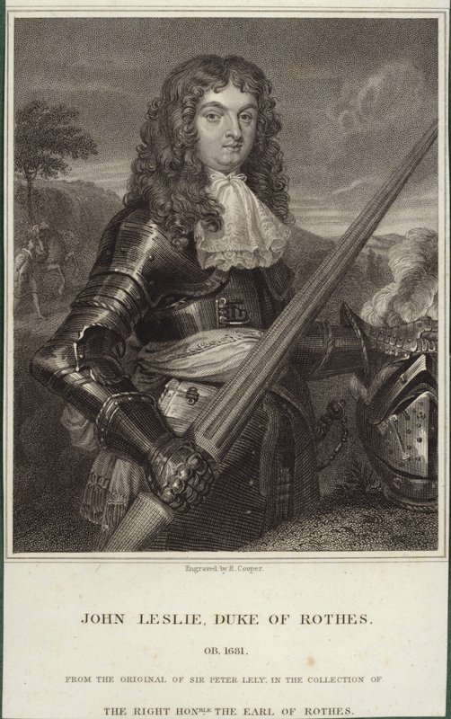 Rothesin herttuan John Leslien muotokuva tekijältä Peter Lely