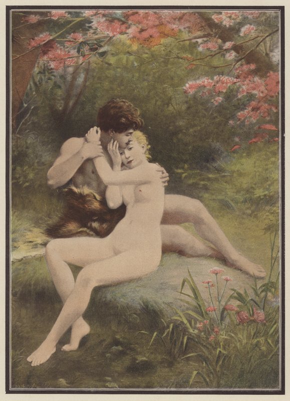 Kevät (väri litho) tekijältä Pharamond Blanchard