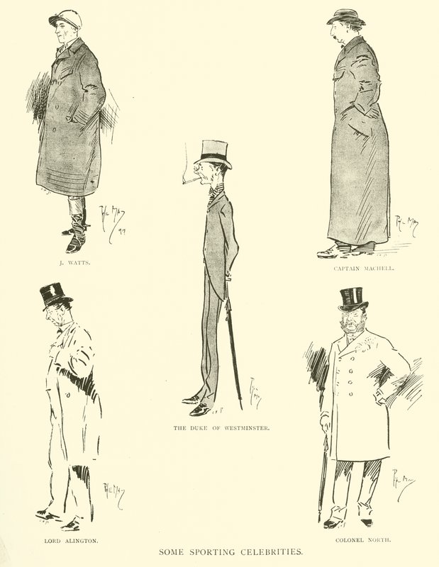 Phil Mayn sarjakuva 1890-luvulta (litho) tekijältä Phil May