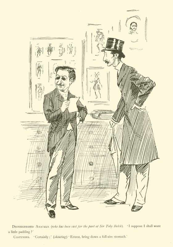 Phil Mayn sarjakuva 1890-luvulta (litho) tekijältä Phil May