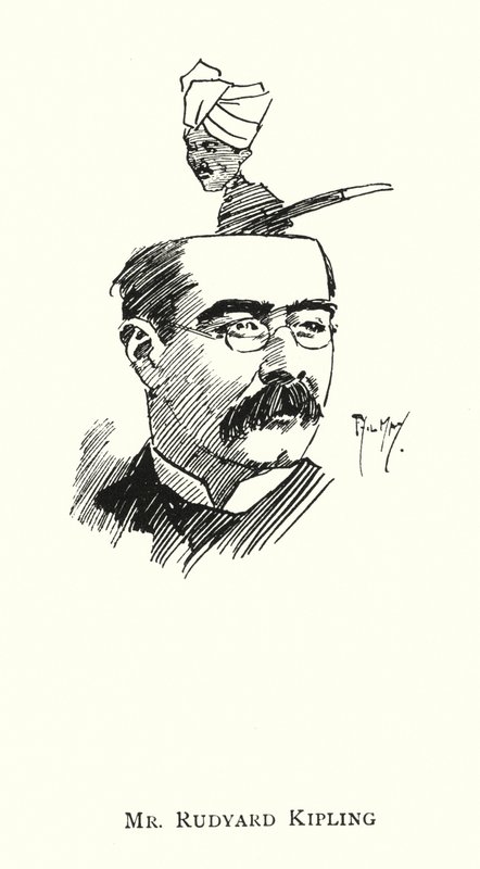 Herra Rudyard Kipling (litho) tekijältä Phil May