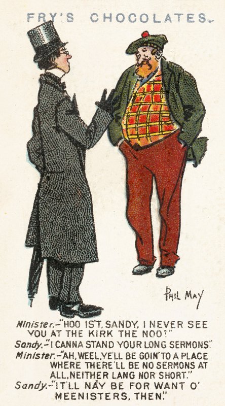 Phil Mayn luonnos (värilitografia) tekijältä Phil May