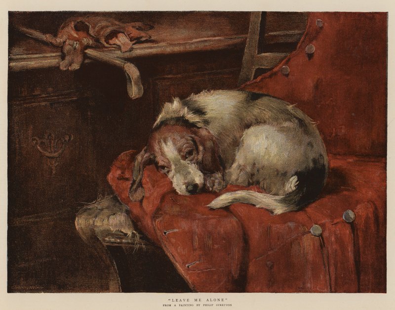 Jätä minut rauhaan (chromolitho) tekijältä Philip Eustace Stretton