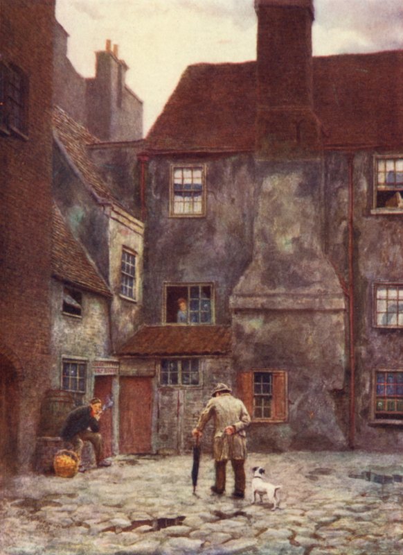 Queens Head Innin takaosa, Southwark, 1884 tekijältä Philip Norman