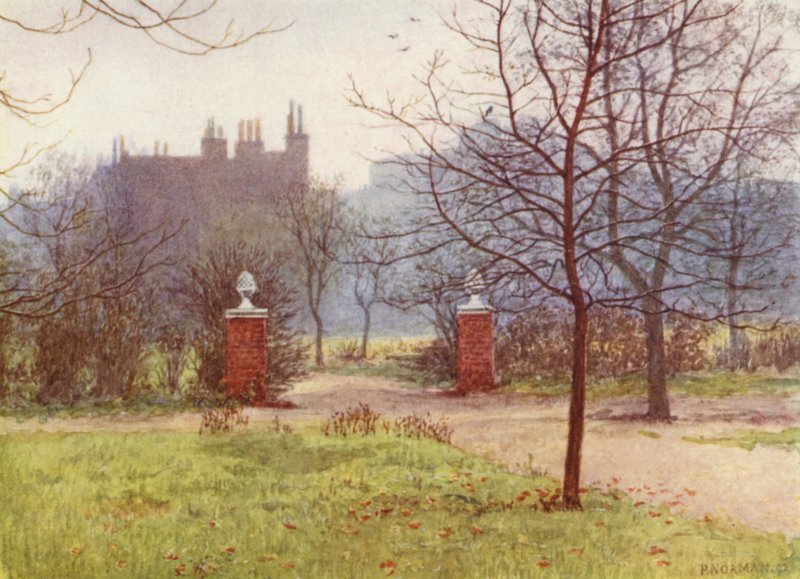 Puutarha Scarsdale Housesta, Kensingtonista, 1892 tekijältä Philip Norman