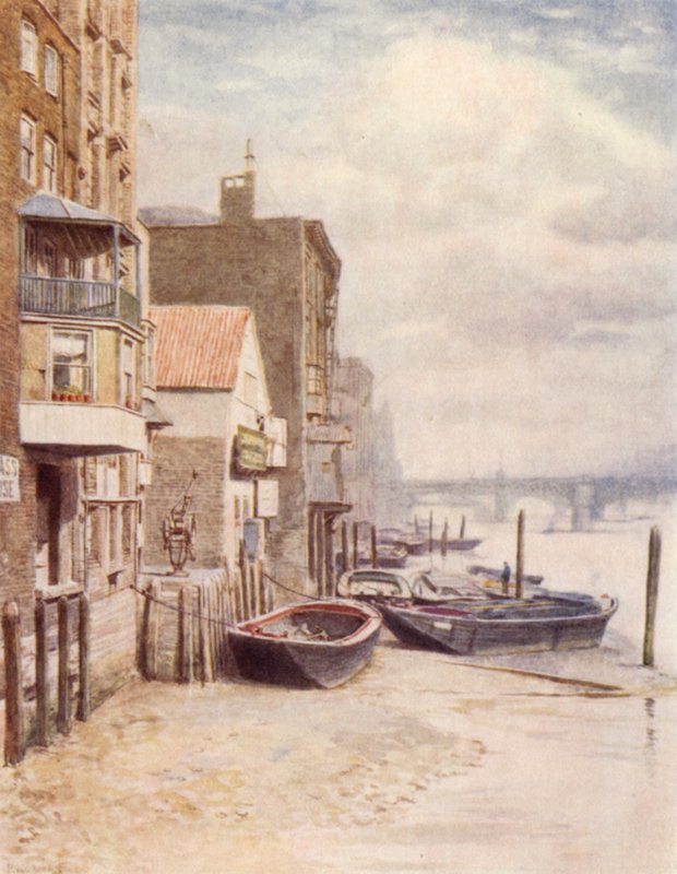 Vanhoja rakennuksia St Pauls Pieristä, 1894 tekijältä Philip Norman