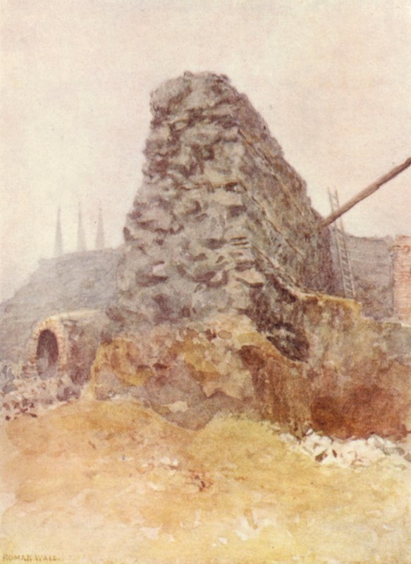 Rooman muurin jäänteet, Newgate, 1903 tekijältä Philip Norman