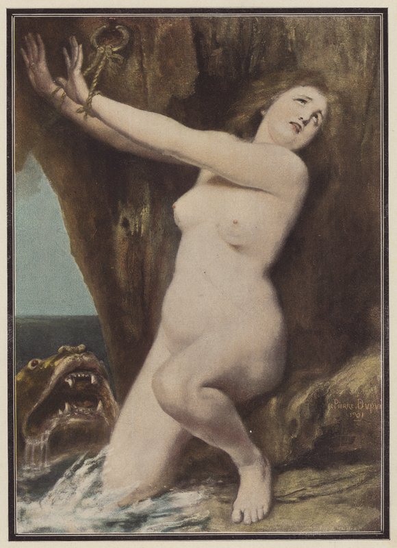 Andromeda (väri litho) tekijältä Philippe Felix Dupuis