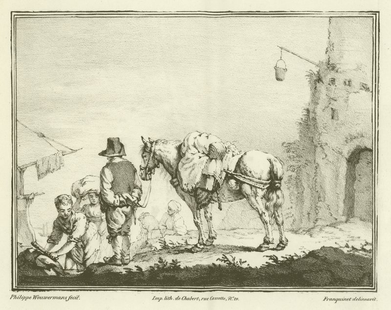 Matkustaja hevosen kanssa tekijältä Philips Wouwerman