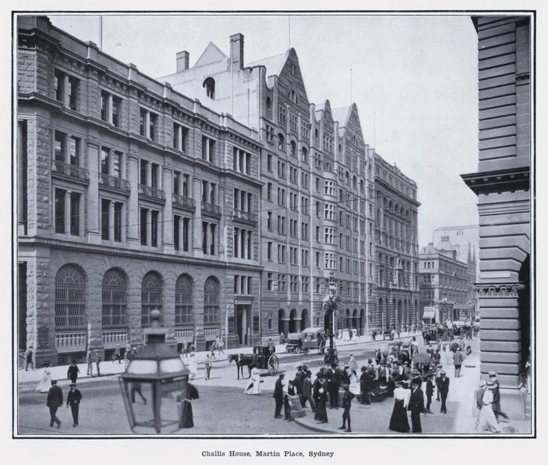 Challis House, Martin Place, Sydney (s/w-kuva) tekijältä Photographer Australian