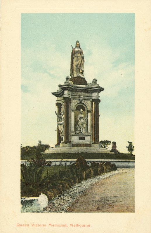 Queen Victoria Memorial, Melbourne, Victoria, Australia (väri litho) tekijältä Photographer Australian