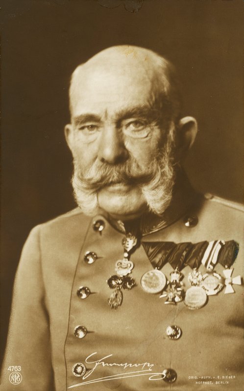 Itävallan keisari Franz Joseph I (s/w-kuva) tekijältä Photographer Austrian