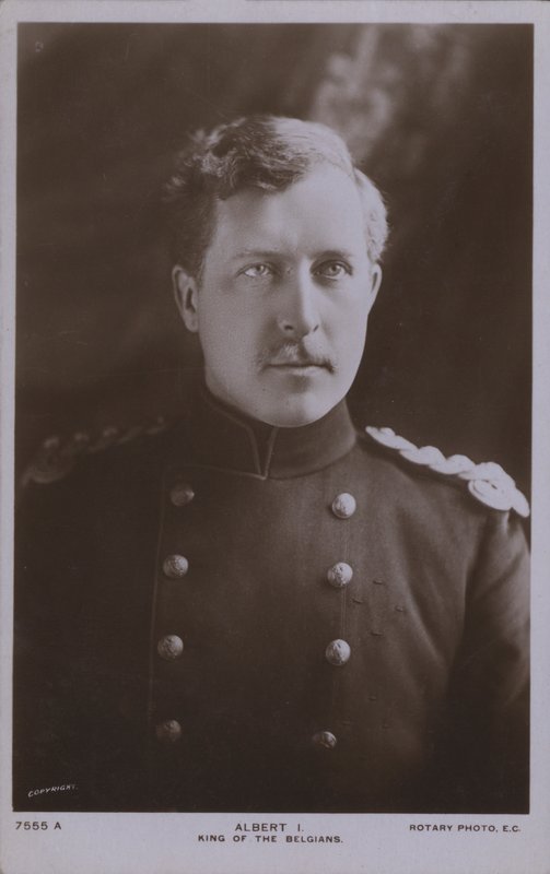 Albert I, rei de Bèlgica (foto b/n) finlandès tekijältä Photographer Belgian